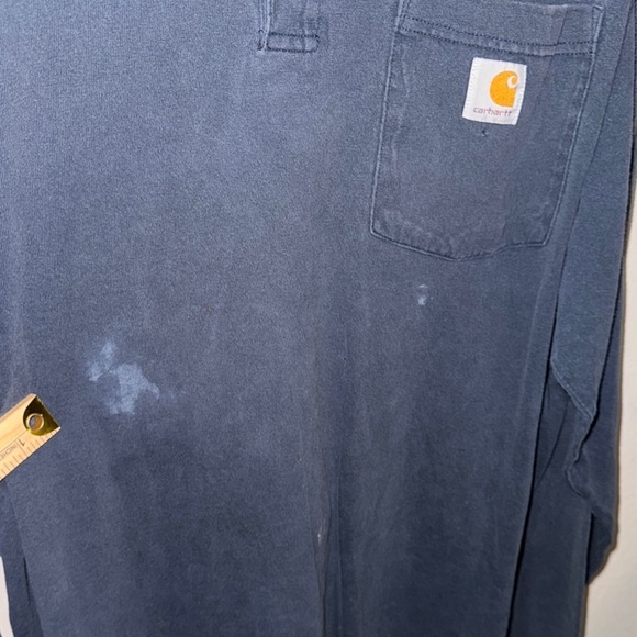 Carhartt Men's size Large Blue Long Sleeve Shirt - Picture 6 of 13